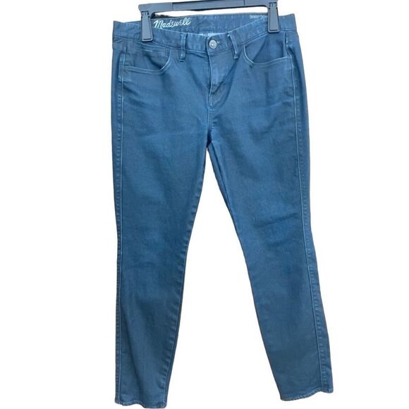 MADEWELL Skinny Skinny Ankle blue coated jeans, size 29 - Picture 1 of 5